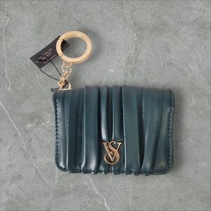 Victoria's Secret Teal Quilted Card Holder